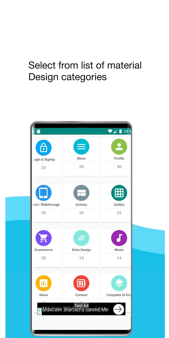 Material Design UI Templates screenshot image 3_Popularmodapk.com