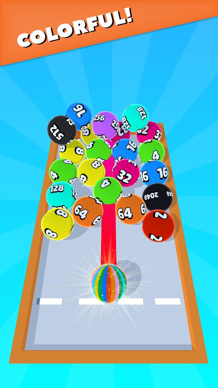 2048 Ball Match 3D screenshot image 4_Popularmodapk.com