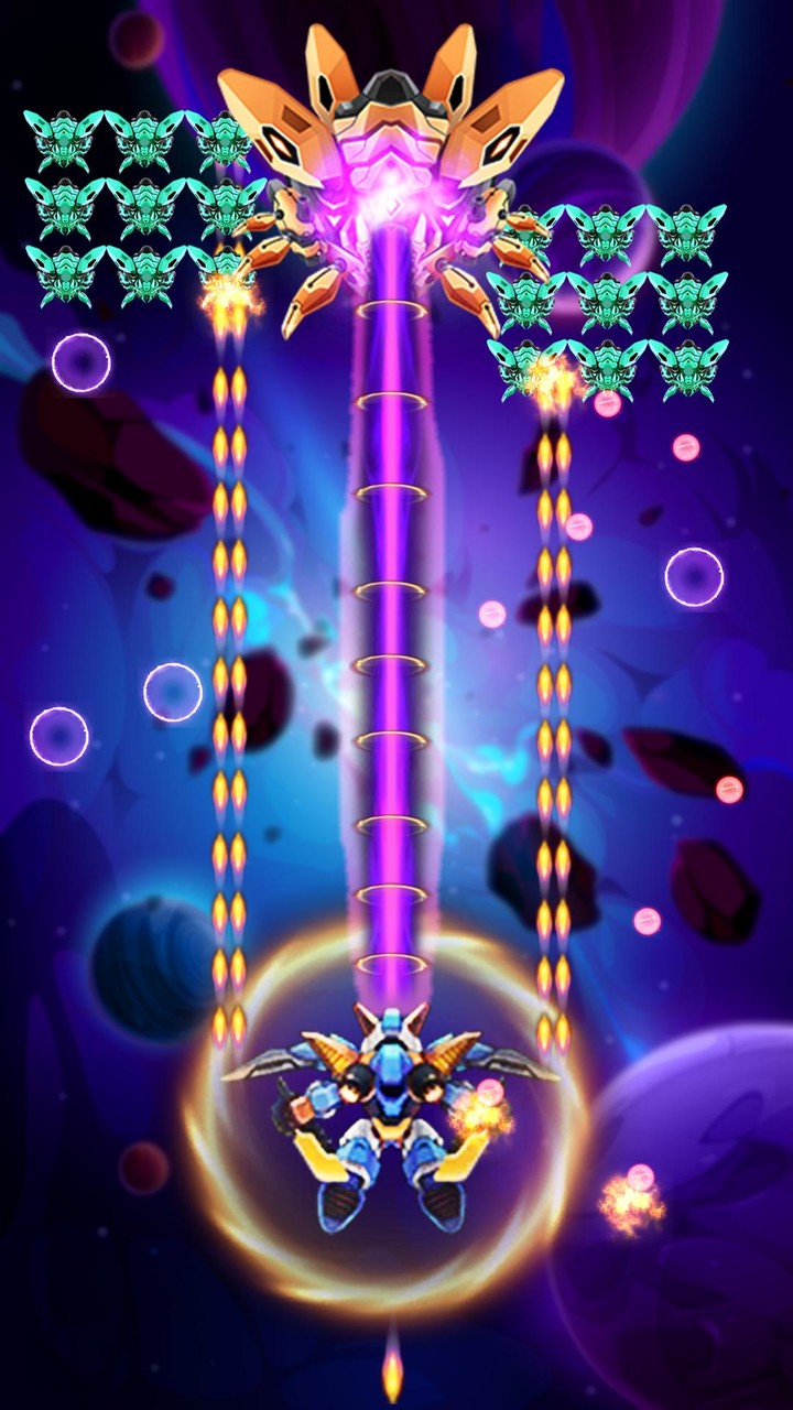 Falcon Attack : Space Shooter screenshot image 5_Popularmodapk.com