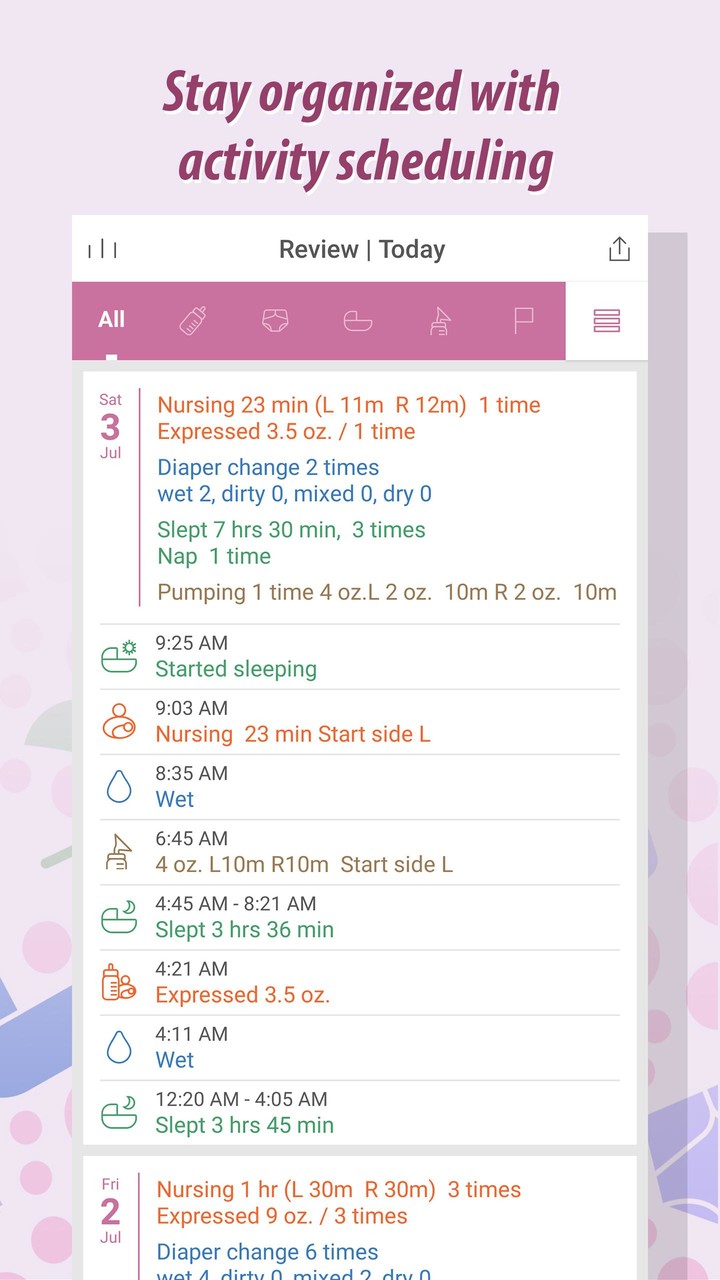 Baby Tracker - Newborn Log screenshot image 2_Popularmodapk.com