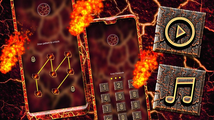 Lava Cracks Launcher Theme screenshot image 5_Popularmodapk.com