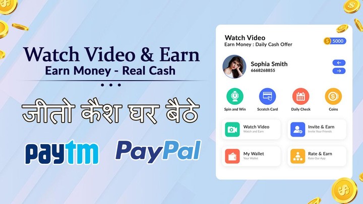 Daily Watch Video & Earn Money screenshot image 1_Popularmodapk.com