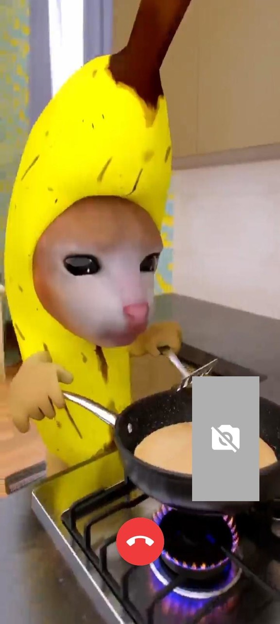 Videollamada Banana Cat Meme screenshot image 2_Popularmodapk.com