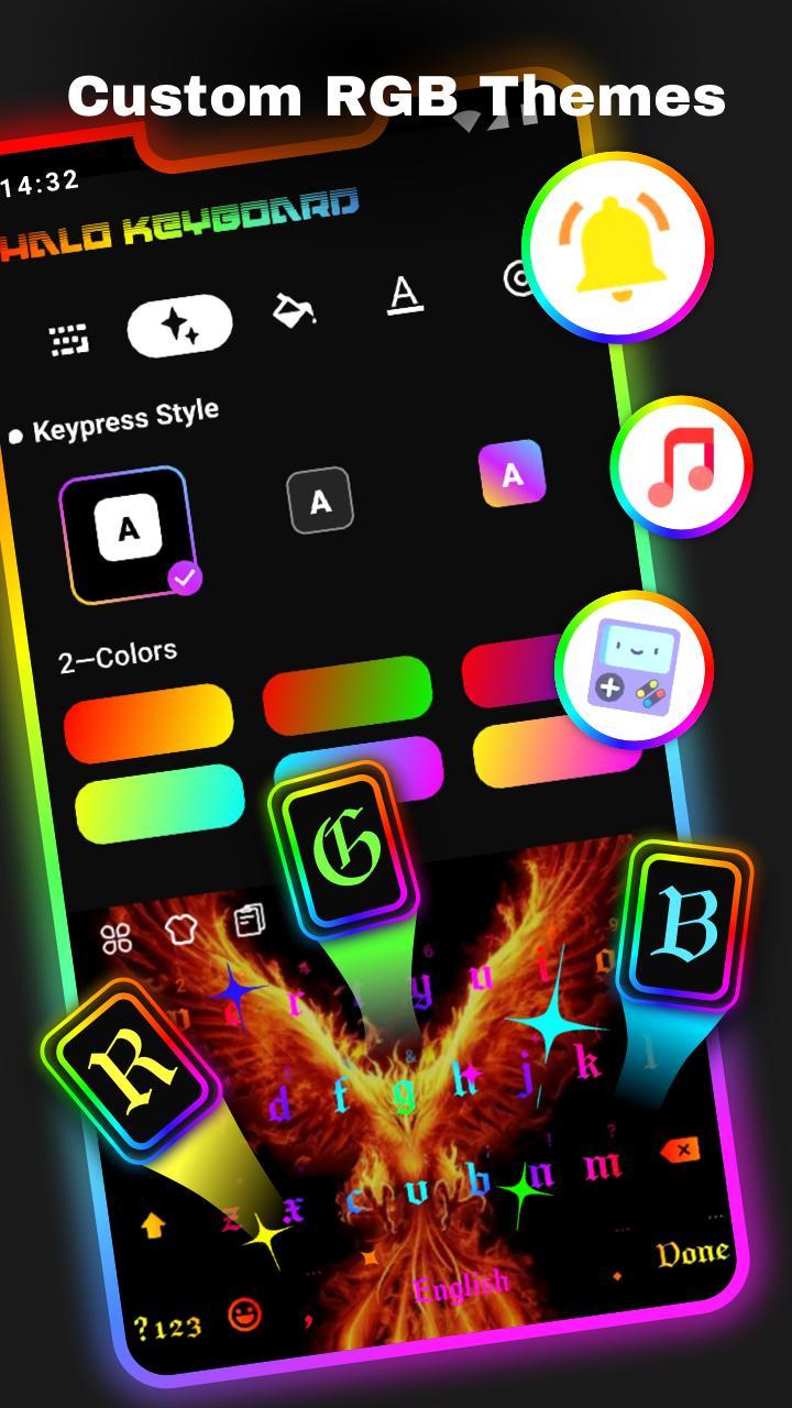 Halo Keyboard - Fonts, Emojis screenshot image 8_Popularmodapk.com