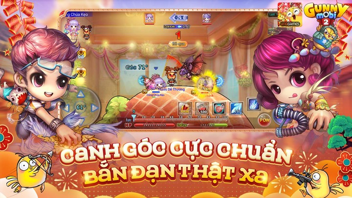Gunny Mobi - Bắn Gà Teen Cute screenshot image 1_Popularmodapk.com