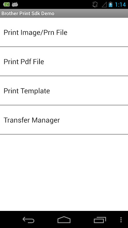 Brother Print SDK Demo screenshot image 2_Popularmodapk.com