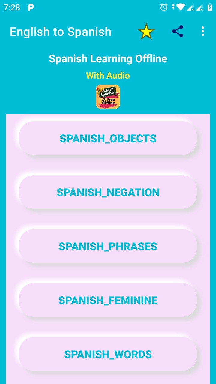 Spanish Learning Apps Offline screenshot image 8_Popularmodapk.com