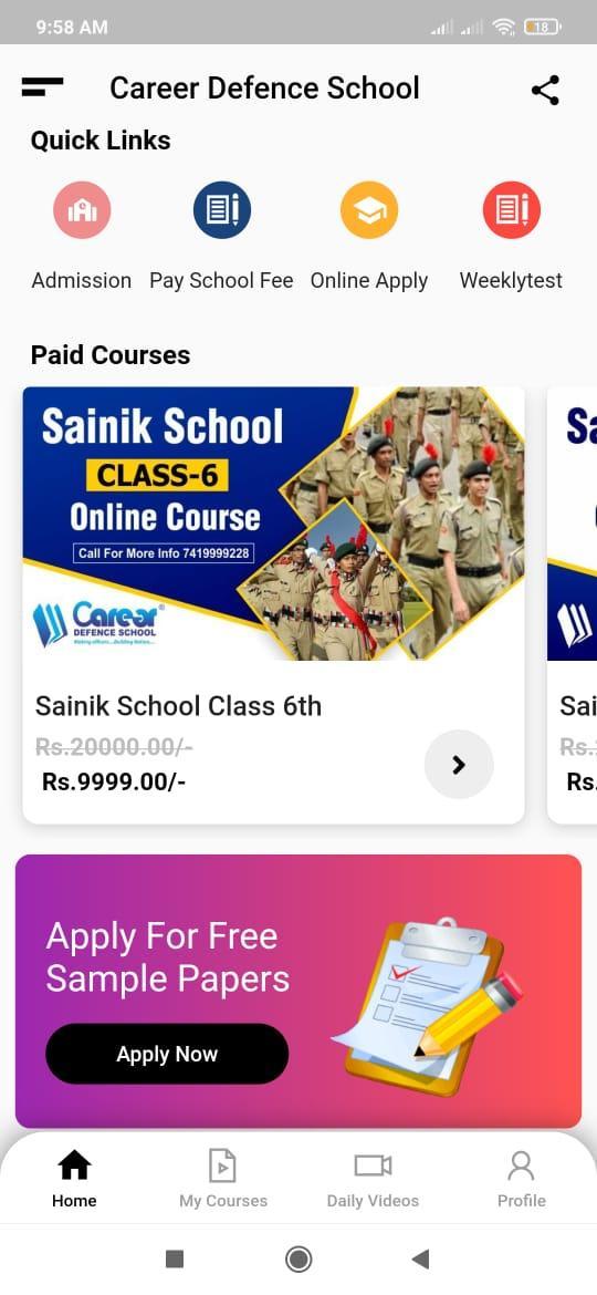 Career Defence School screenshot image 1_Popularmodapk.com