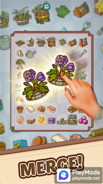 Merge Cartoon : Renovate Town<span>(Unlimited money)</span> screenshot image 1_Popularmodapk.com