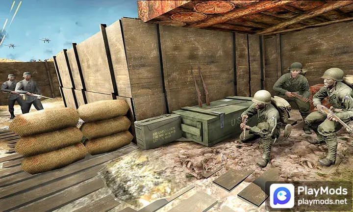 D-Day World War 2 Army Games<span>(Unlock game levels)</span> screenshot image 3_Popularmodapk.com