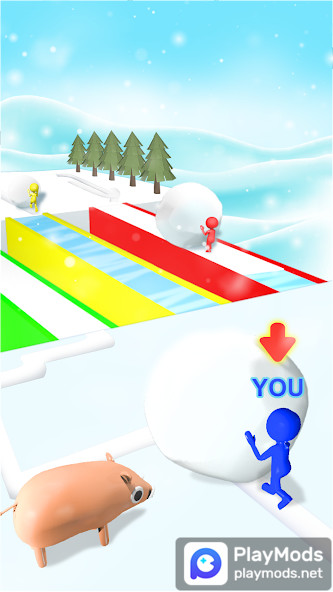 Snow Race: Snow Ball.IO<span>(Unlimited Resources)</span> screenshot image 2_Popularmodapk.com