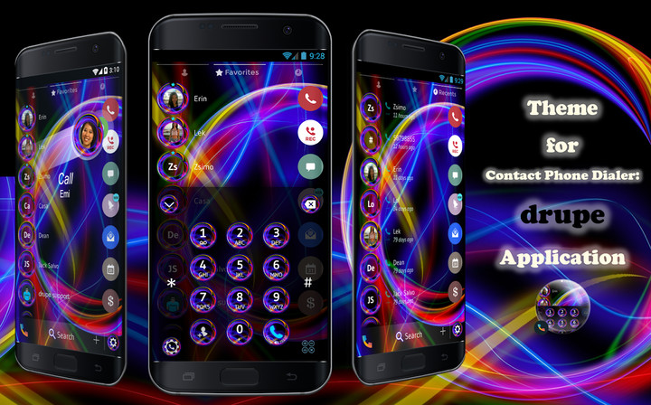 Theme Dialer Neon Abstract screenshot image 5_Popularmodapk.com