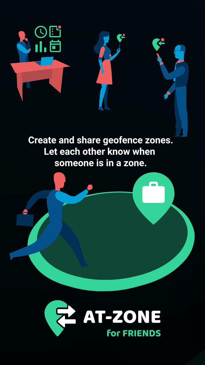 AT-ZONE. Geofence sharing screenshot image 1_Popularmodapk.com