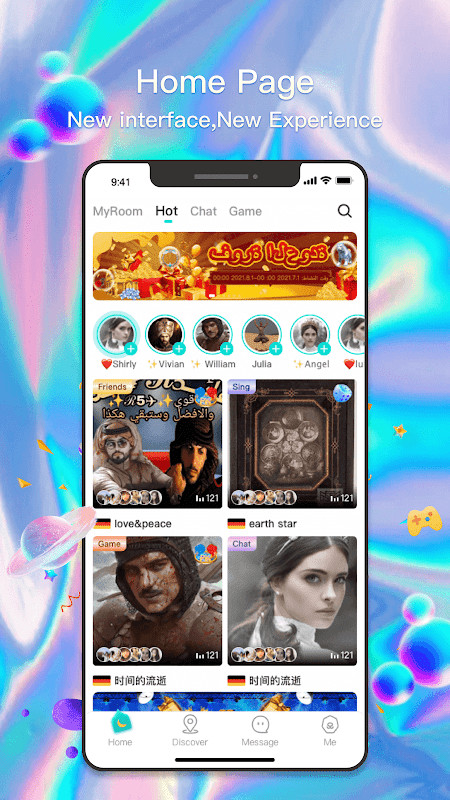 Hawa - Group Voice Chat Rooms screenshot image 3_Popularmodapk.com