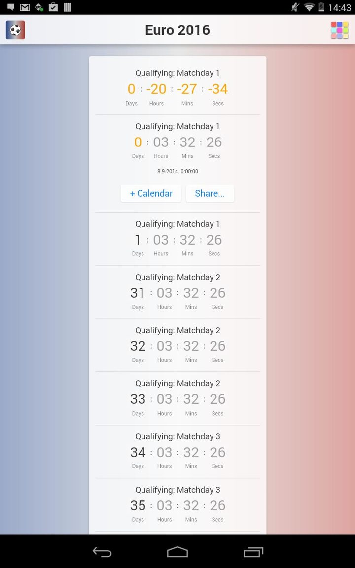 Countdown for Euro 2016 screenshot image 8_Popularmodapk.com