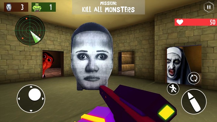 Horror Meme Shooting FPS Game screenshot image 3_Popularmodapk.com