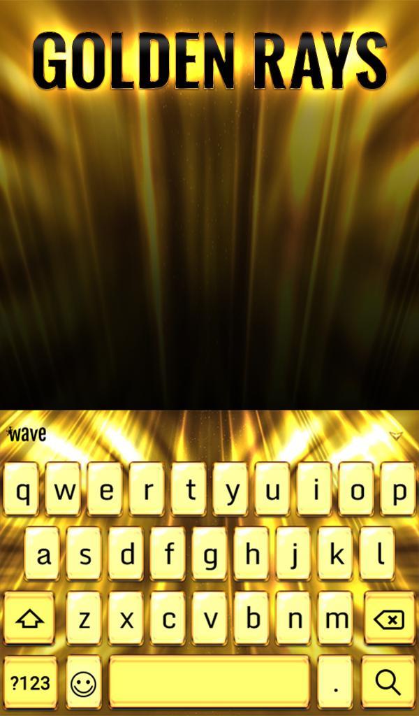 Golden Rays Animated Keyboard screenshot image 2_Popularmodapk.com