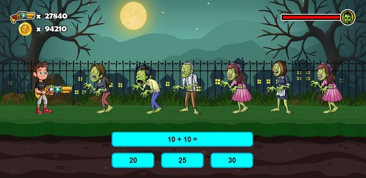 Math Astra Zombie Hunt screenshot image 1_Popularmodapk.com