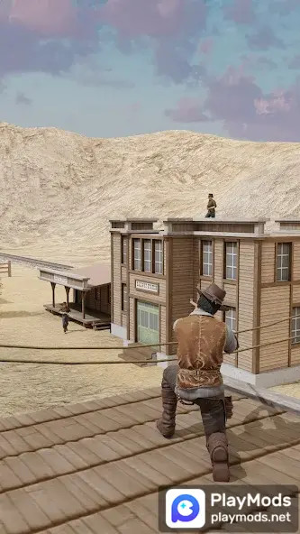 Wild West Sniper: Cowboy War<span>(No Ads)</span> screenshot image 1_Popularmodapk.com