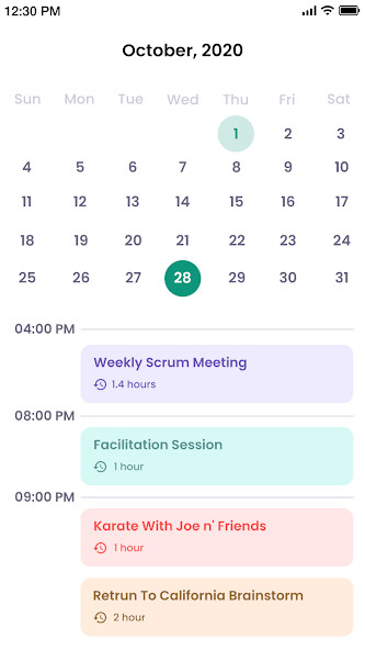 Calendar screenshot image 1_Popularmodapk.com
