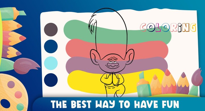Trolls World Tour Coloring screenshot image 2_Popularmodapk.com