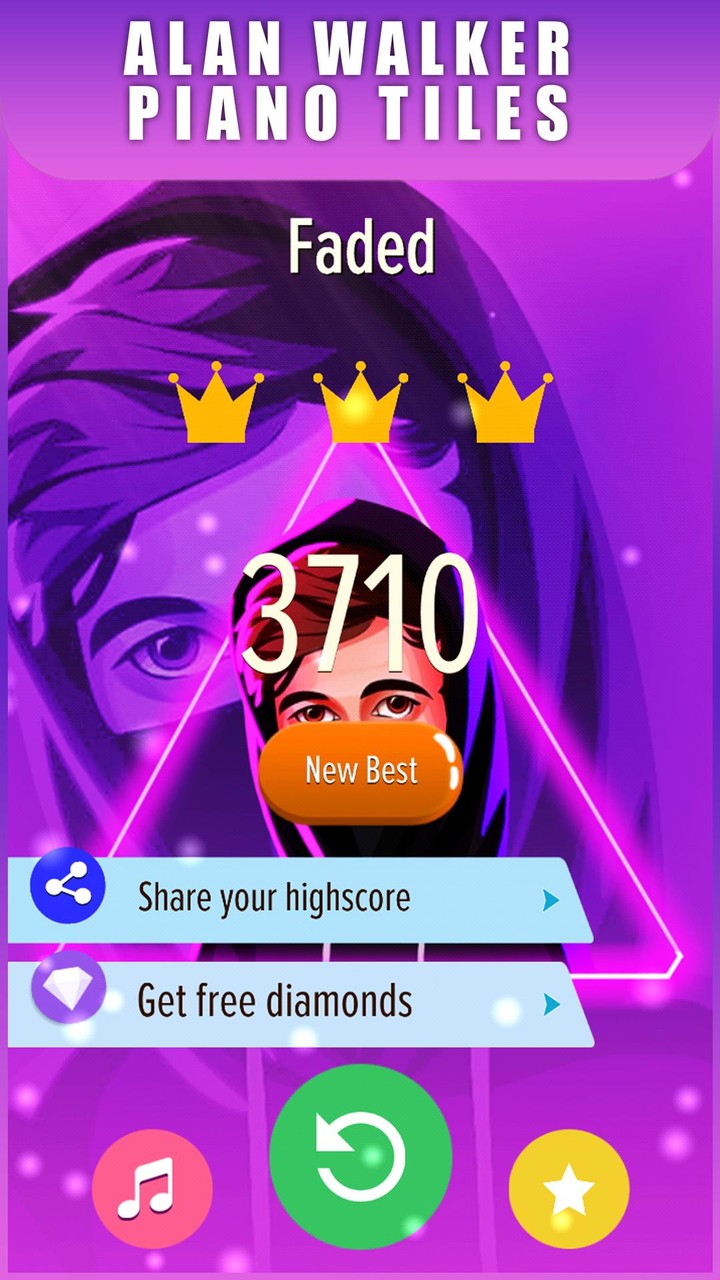Piano Tiles: Alan Walker EDM screenshot image 4_Popularmodapk.com