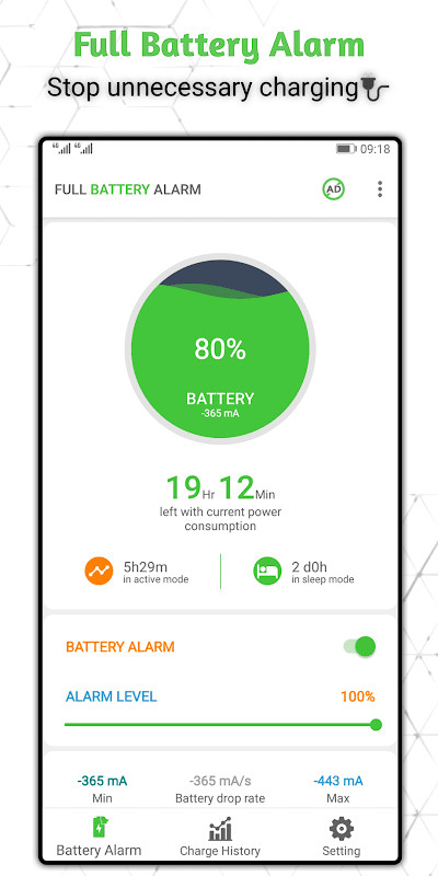 Full Battery Alarm screenshot image 6_Popularmodapk.com