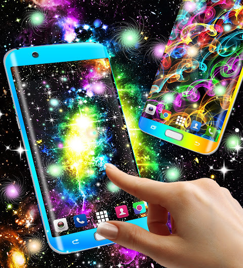 Glowing live wallpaper screenshot image 1_Popularmodapk.com