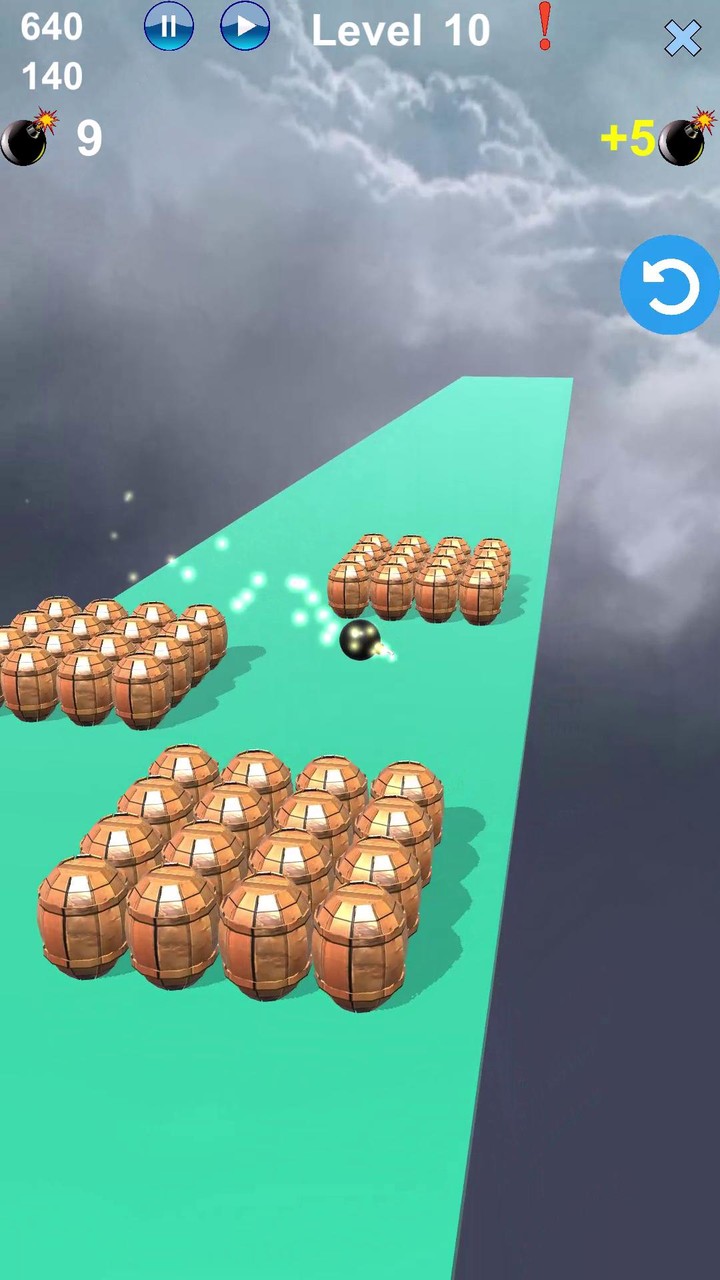 Angry Knock down Catapult Bomb screenshot image 3_Popularmodapk.com