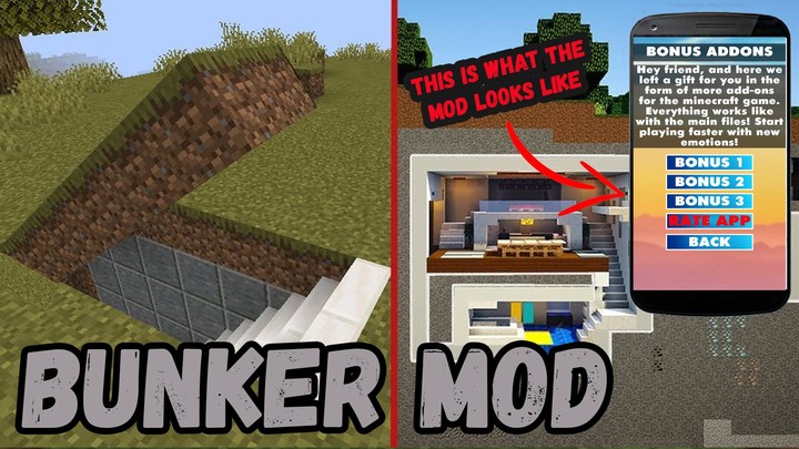 Bunker Mod For Minecraft screenshot image 6_Popularmodapk.com