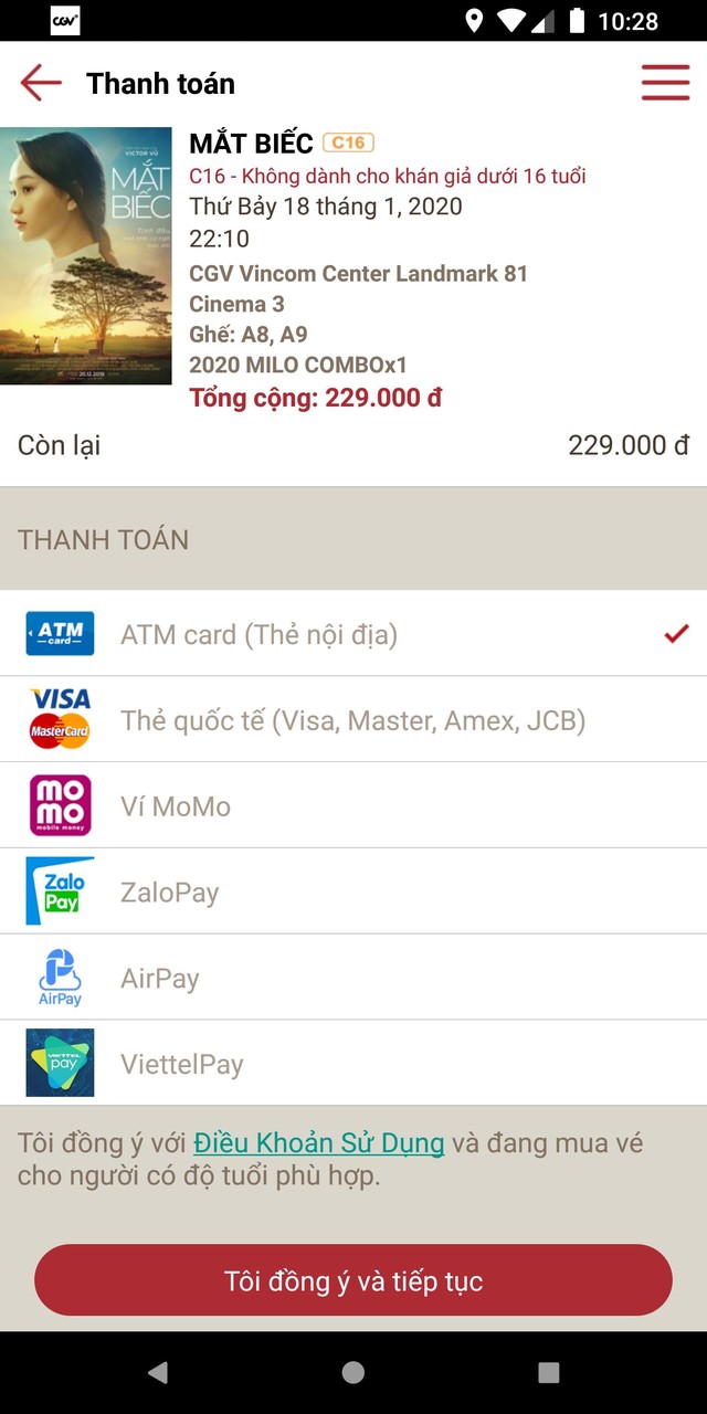 CGV Cinemas Vietnam - Rạp chiếu phim đẳng cấp screenshot image 6_Popularmodapk.com