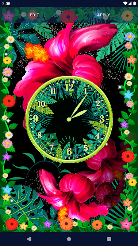 Black Jungle Forest Clock screenshot image 3_Popularmodapk.com
