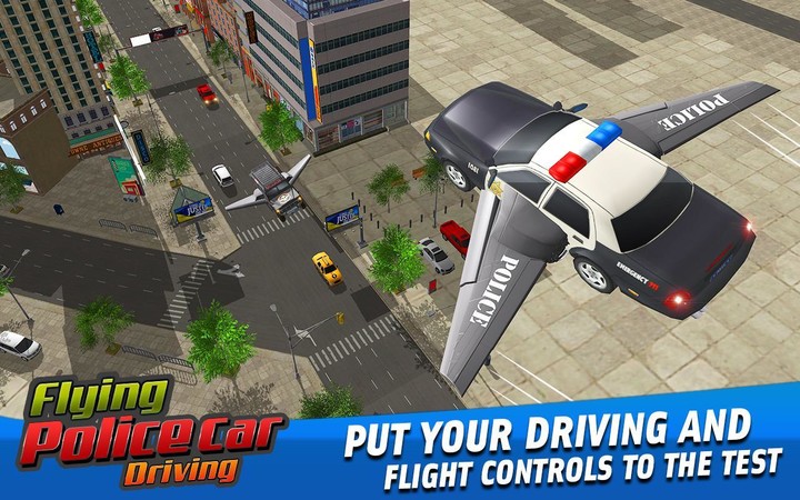 Flying Police Car Driving Game screenshot image 1_Popularmodapk.com