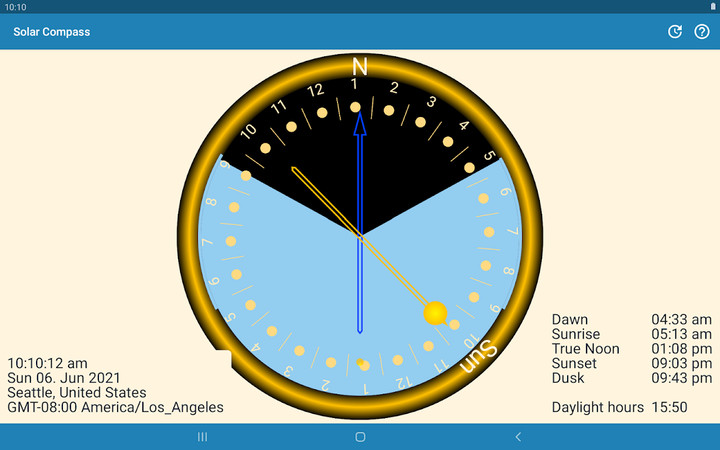 Sunclock - Sunrise Sunset Moon screenshot image 6_Popularmodapk.com