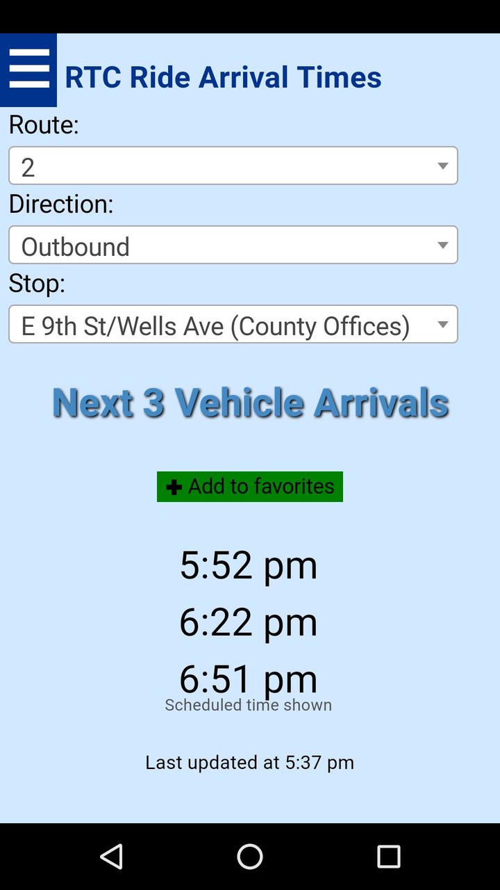 Reno RTC Ride Bus Tracker screenshot image 9_Popularmodapk.com