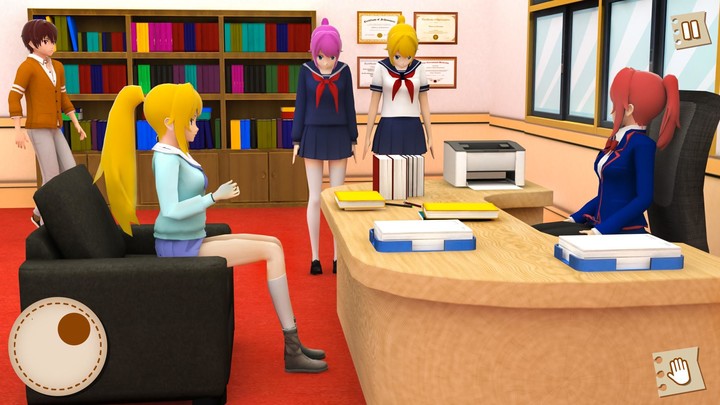 Anime Teacher School Simulator screenshot image 3_Popularmodapk.com