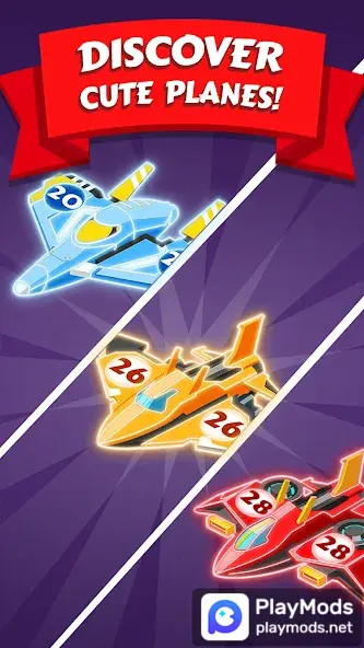 Merge Planes Neon Game Idle<span>(Free purchase)</span> screenshot image 4_Popularmodapk.com