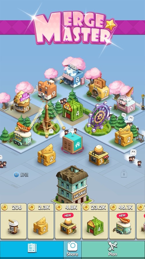 Merge Mall Town: Decorate Home, Classic Idle Game(Large gold coins) screenshot image 7_Popularmodapk.com