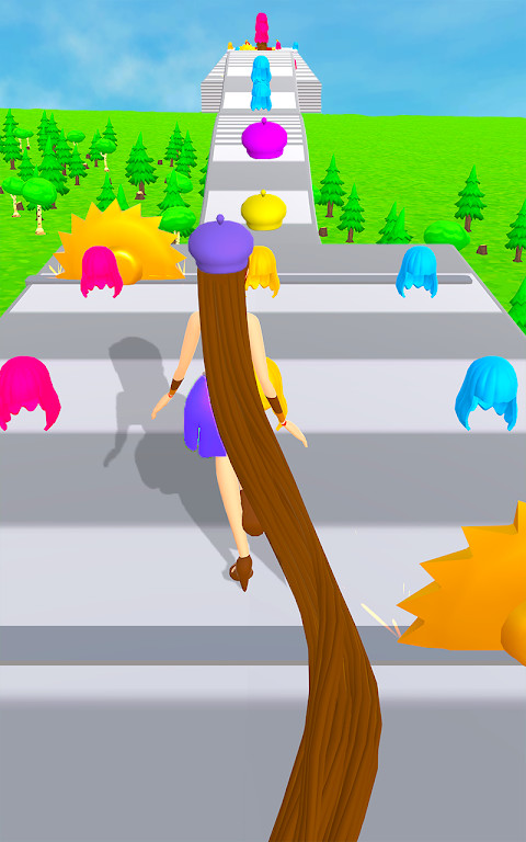 Hair Long Challenge 3D screenshot image 2_Popularmodapk.com