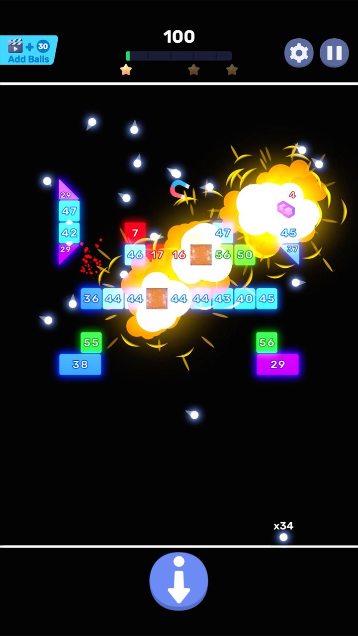 Glow Bricks Ball Crusher screenshot image 4_Popularmodapk.com