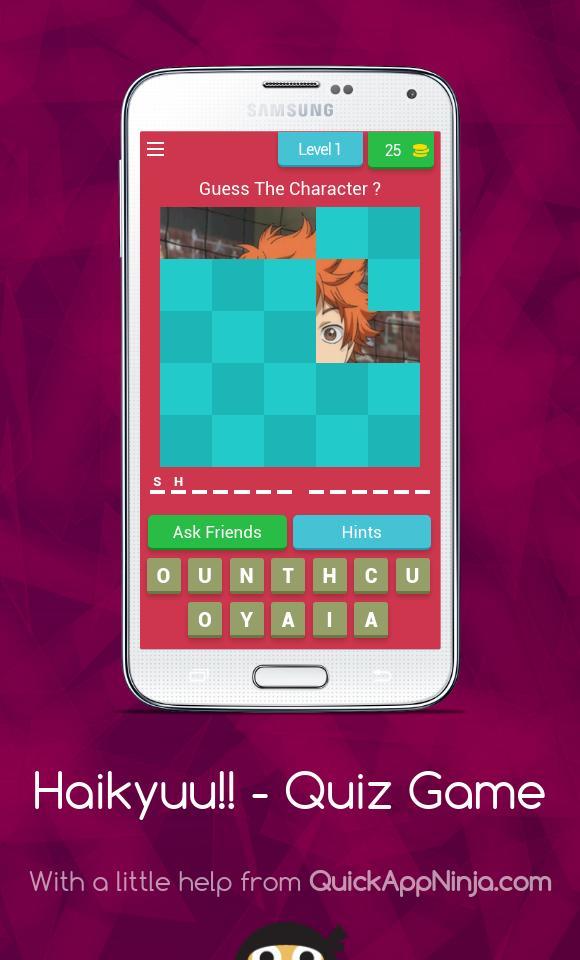 Guess Haikyuu!! Characters - Q screenshot image 1_Popularmodapk.com