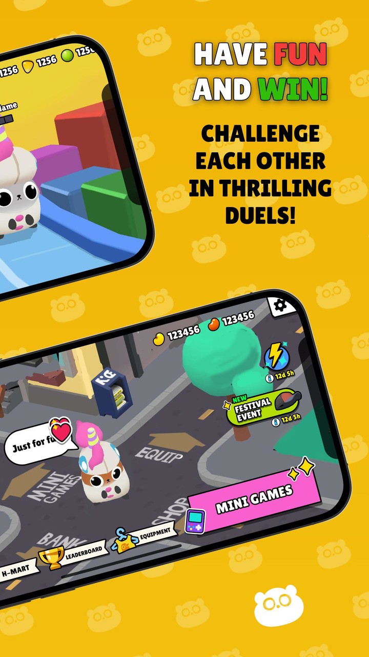 HamstaParty: Run Games! screenshot image 3_Popularmodapk.com