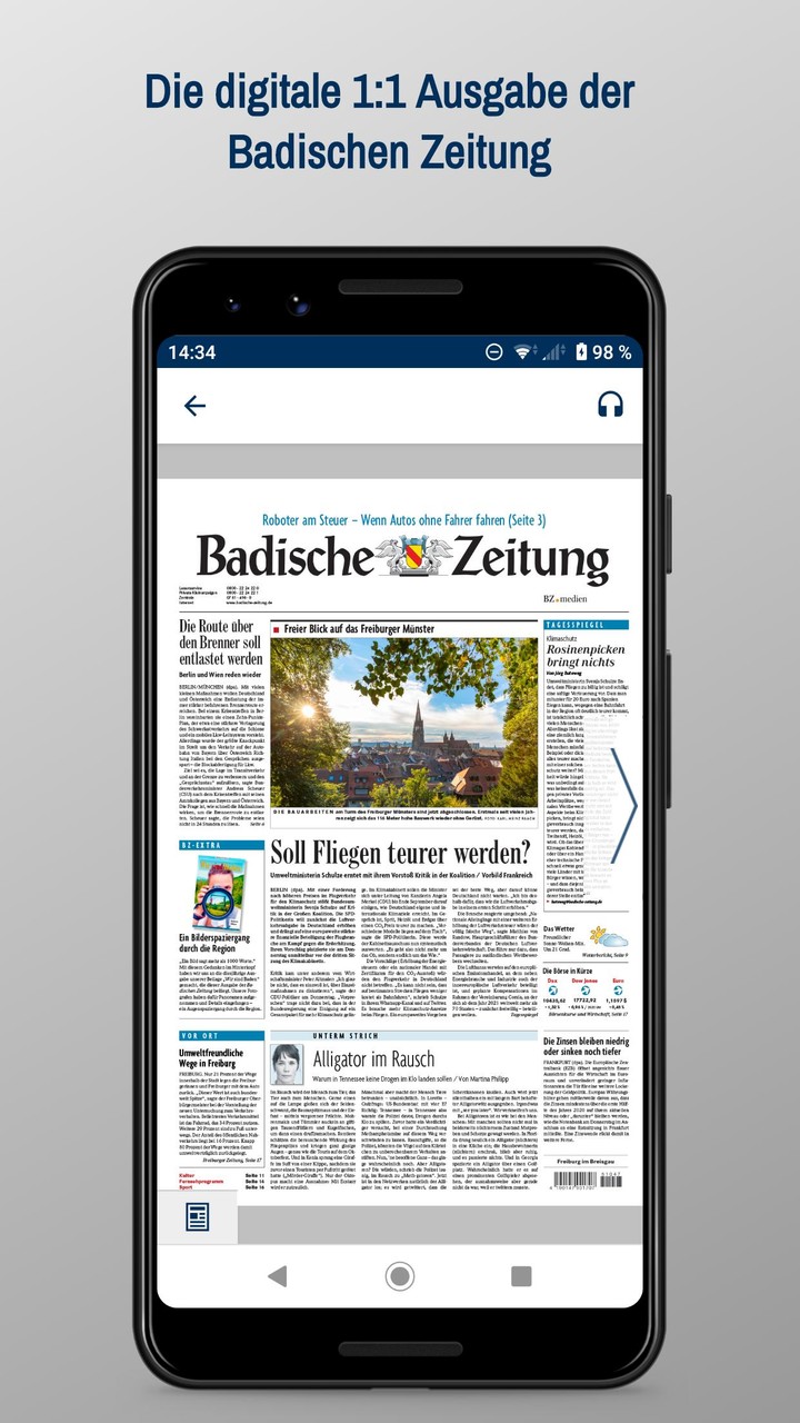 Badische Zeitung screenshot image 1_Popularmodapk.com