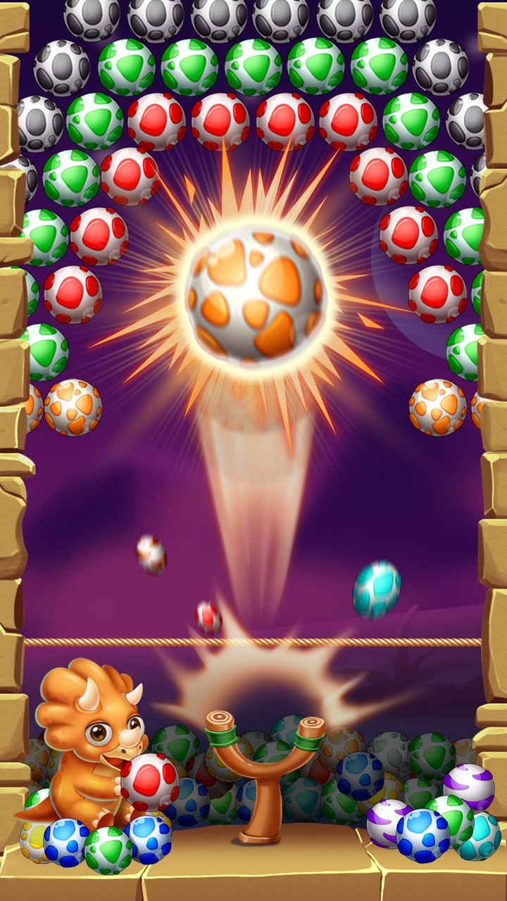 Egg Shooter: Shoot Dinosaur screenshot image 2_Popularmodapk.com