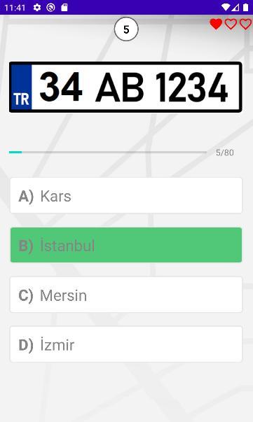 Plaka Quiz - 81 il Plaka Testi screenshot image 5_Popularmodapk.com