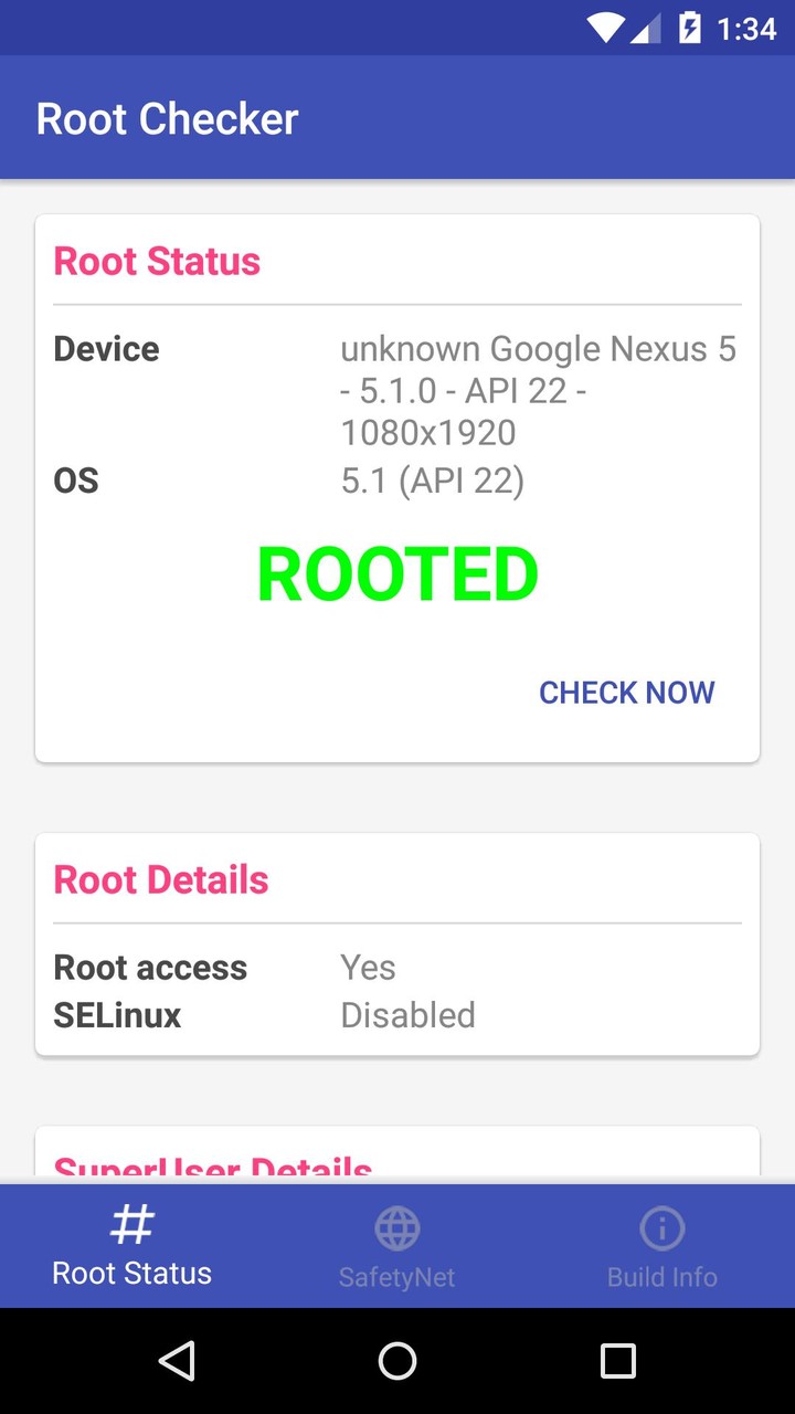 Root and SafetyNet Checker screenshot image 1_Popularmodapk.com
