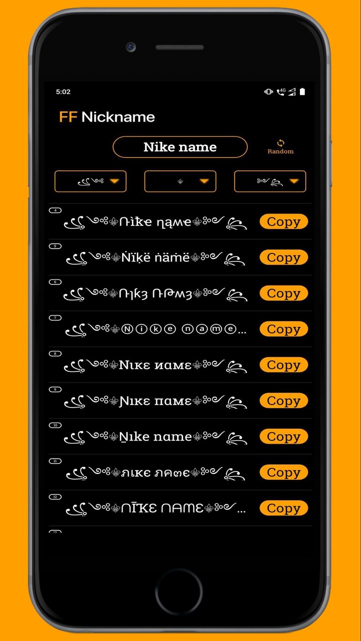 FF Name Creator - Nickname Generator For Games screenshot image 4_Popularmodapk.com