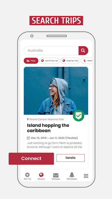 GAFFL - Find A Travel Buddy screenshot image 3_Popularmodapk.com