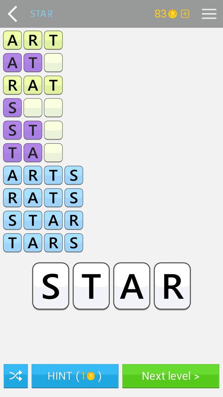 AnagramApp. Word anagrams screenshot image 1_Popularmodapk.com