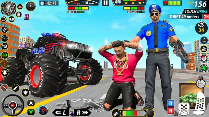 Police Monster Truck Car Games screenshot image 3_Popularmodapk.com
